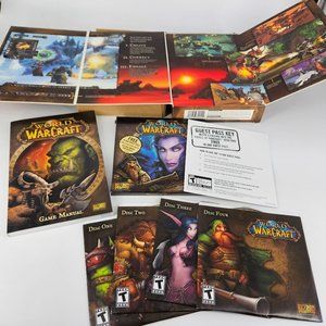 World of WarCraft WOW Video Game Fantasy PC CD Rom Mac Windows 98+ 2004